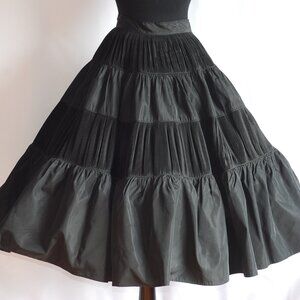 Val Hughes Iconic 1950's Full Circle Skirt With Plisse Insets - Montreal